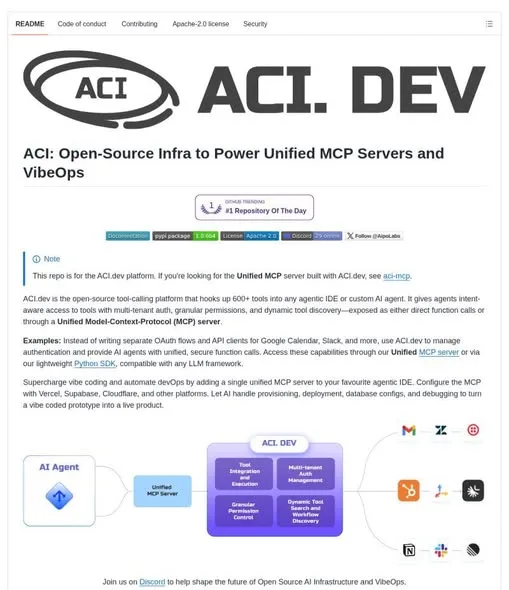 ACI.dev Connects 600+ Tools to AI Agents