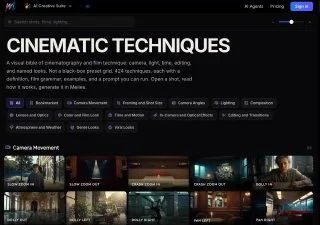 How to Get 424 Cinematic Techniques for AI Video