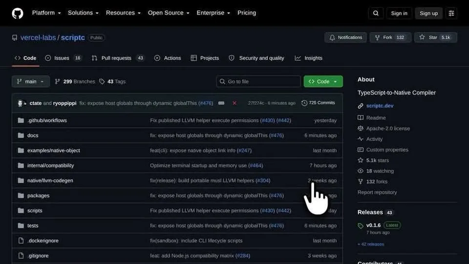 New open-source tool compiles TypeScript into native binaries