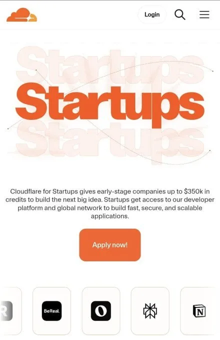 Cloudflare Opens $10,000 Credits to Bootstrapped Founders
