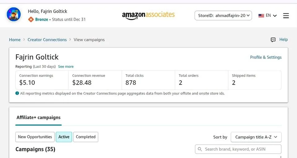 How to Join an Amazon Creator Connections Campaign