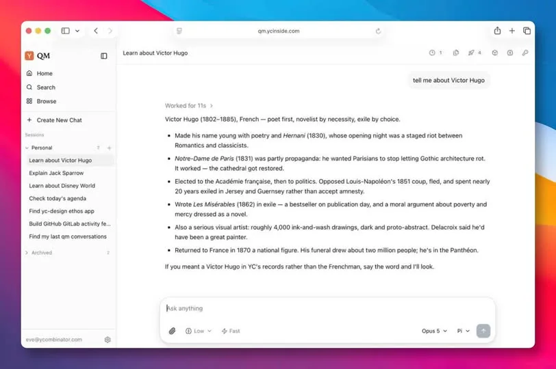 qm: Y Combinator's Open-Source Agent for Slack Teams