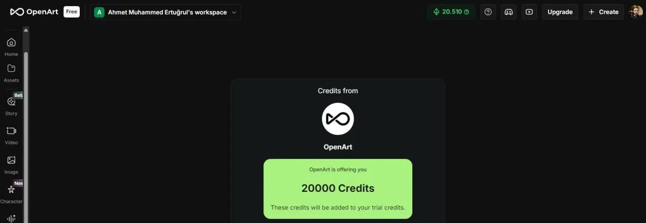 How to Get 20,000 Free OpenArt AI Credits