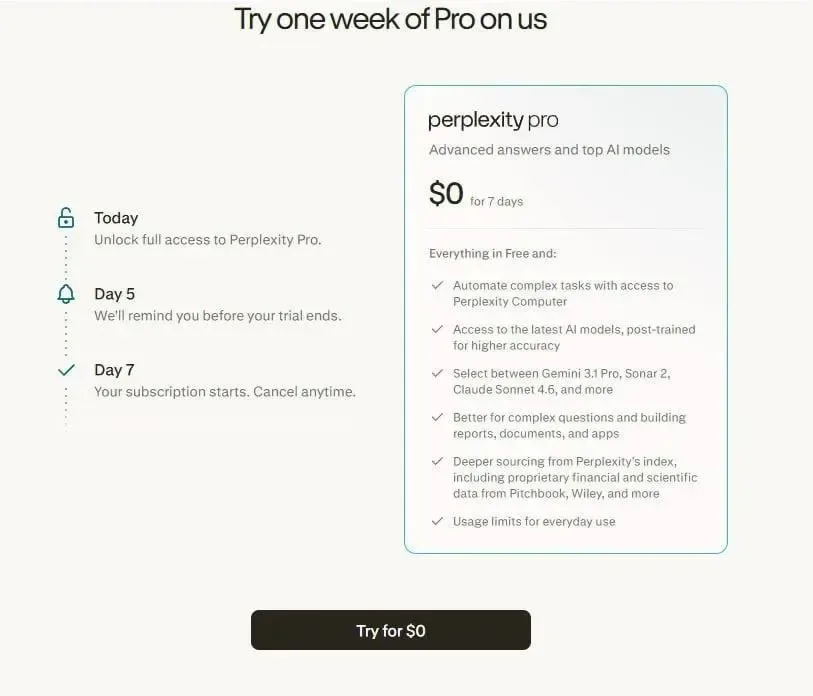 Perplexity Pro Is Free for 7 Days