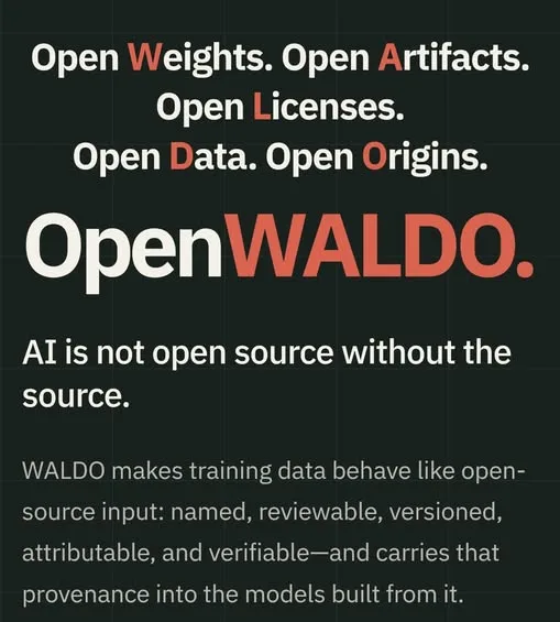OpenWALDO Brings Open Source Transparency to AI Training Data