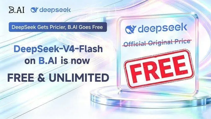 How to Get Free Unlimited DeepSeek-V4-Flash on B.AI