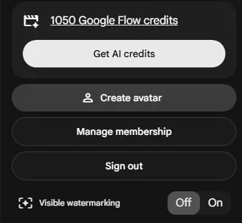How to Toggle Watermark in Google Flow