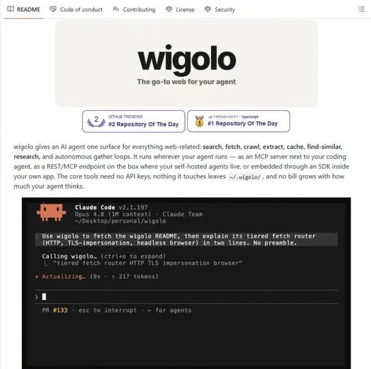 Wigolo Ships Local Web Search and Crawling for AI Agents