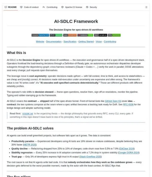 AI-SDLC Brings Governance to AI Coding Agents