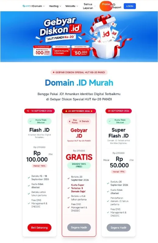 How to Get a Free .id Domain on the 20th