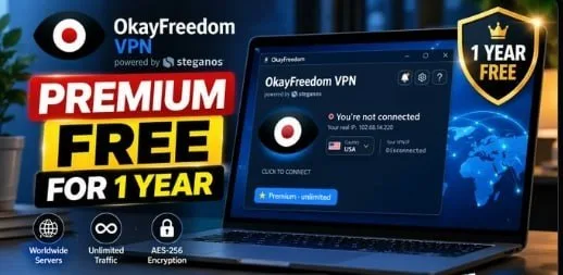 How to Get OkayFreedom VPN Premium Free for 1 Year