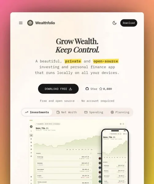 How to Track Your Money Locally With Wealthfolio